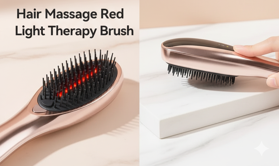 KOROIND Electric Hair Massage Brush – Red Light Laser & Vibration Therapy