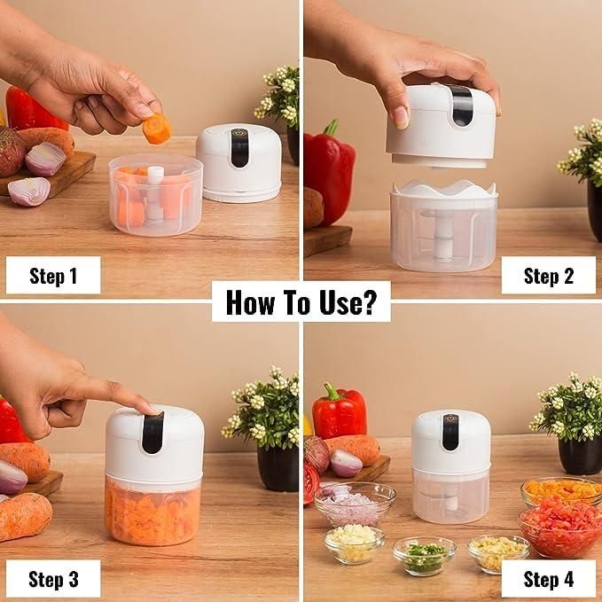 Electric Garlic Chopper Portable Food Processor