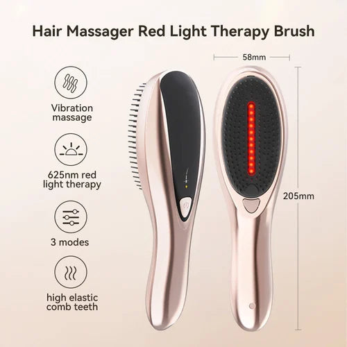 KOROIND Electric Hair Massage Brush – Red Light Laser & Vibration Therapy