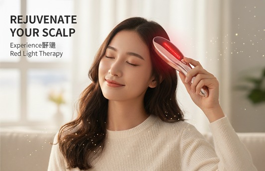 KOROIND Electric Hair Massage Brush – Red Light Laser & Vibration Therapy