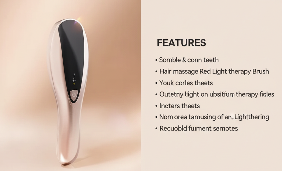 KOROIND Electric Hair Massage Brush – Red Light Laser & Vibration Therapy